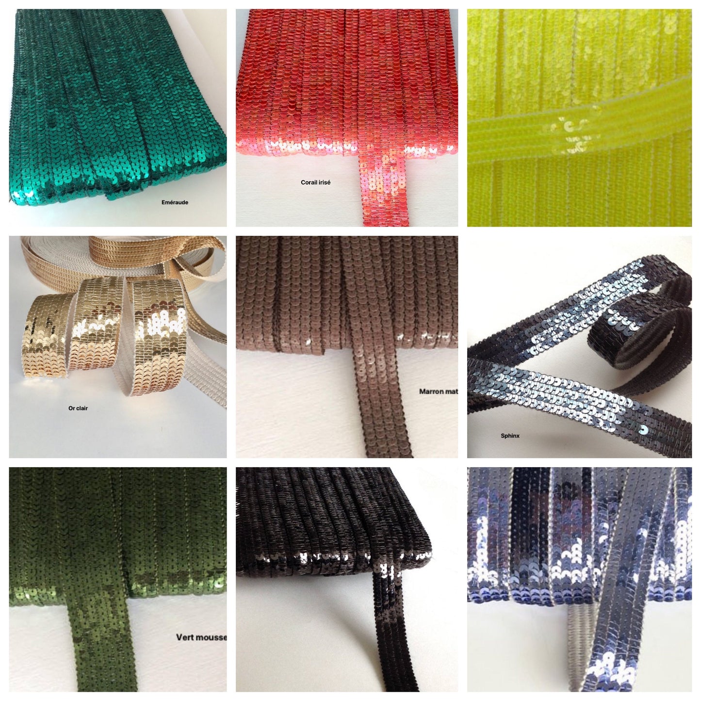 Sac cabas coton kaki sequins dorés