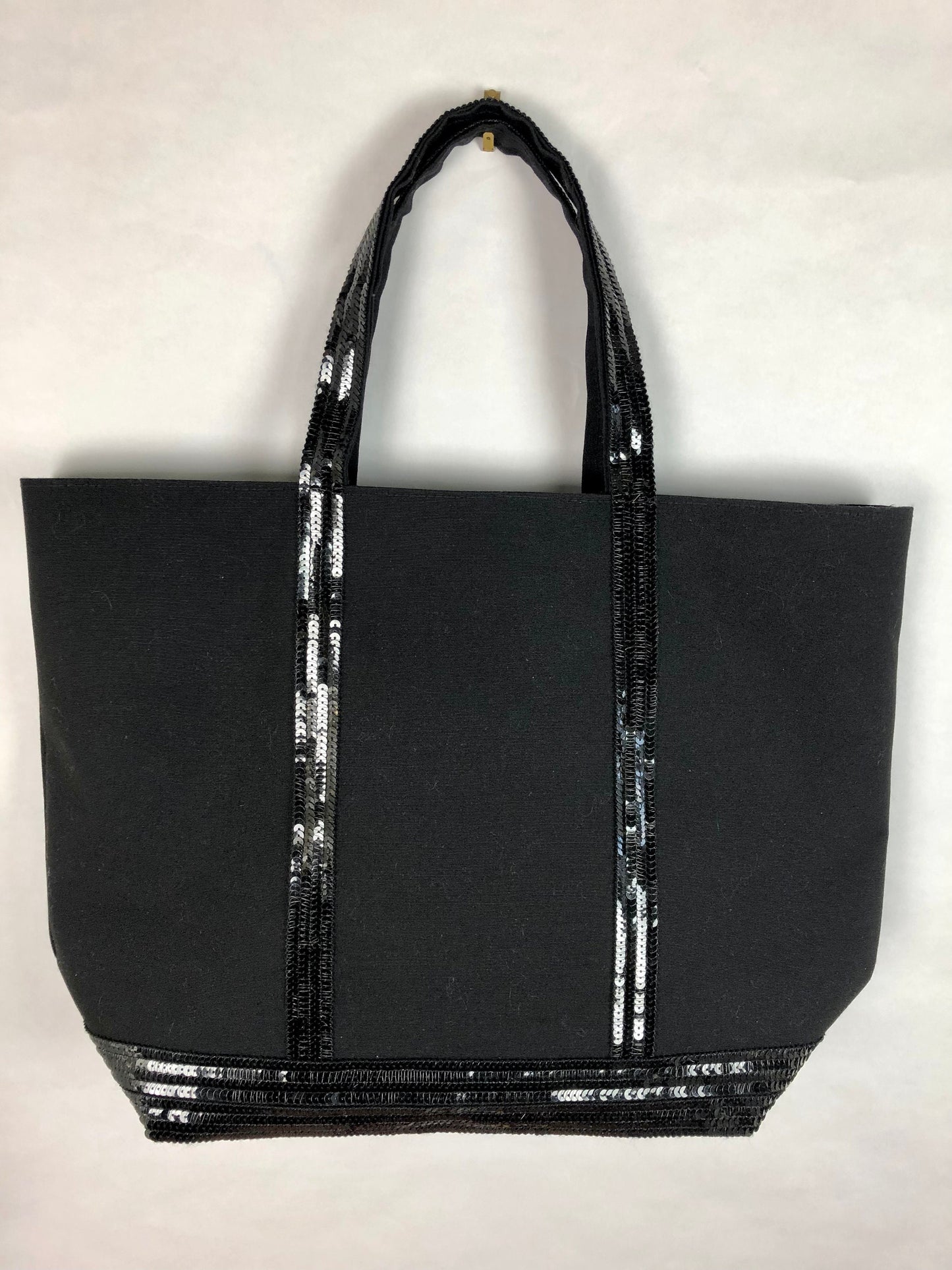 (Copy) Cabas Noir Classique avec Sequins : Élégance et Artisanat Made in France