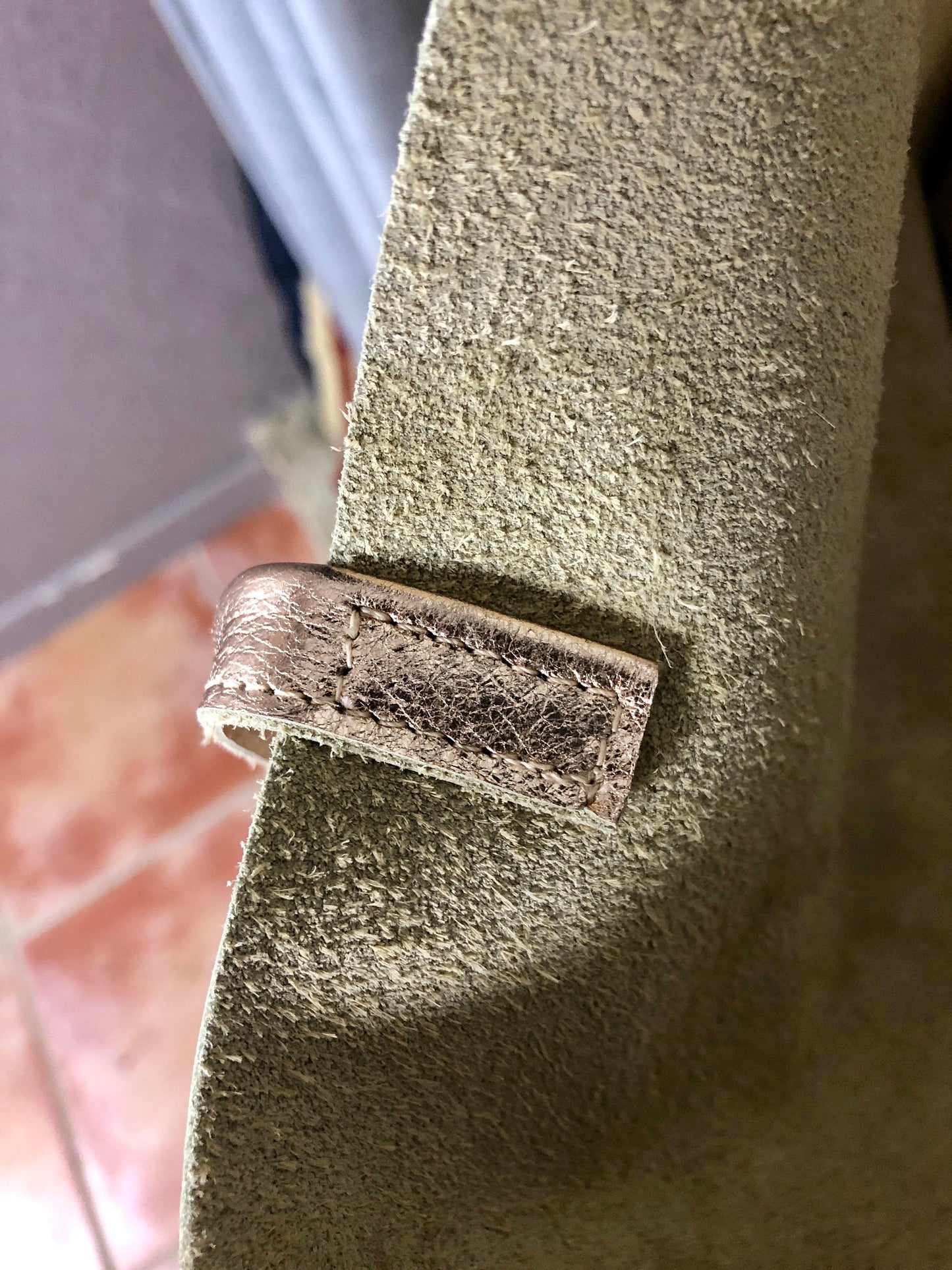Sac porté épaule cuir or rosé, grand cabas cuir rose doré, sac cuir italien, fourre tout cuir rose doré, cabas femme cuir souple